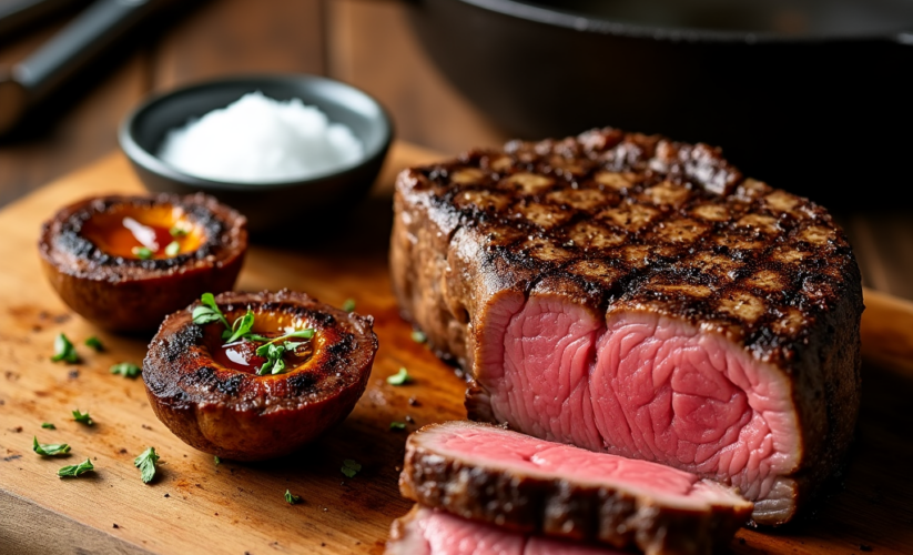 Quick and Easy Ribeye Steak with Bone Marrow Butter